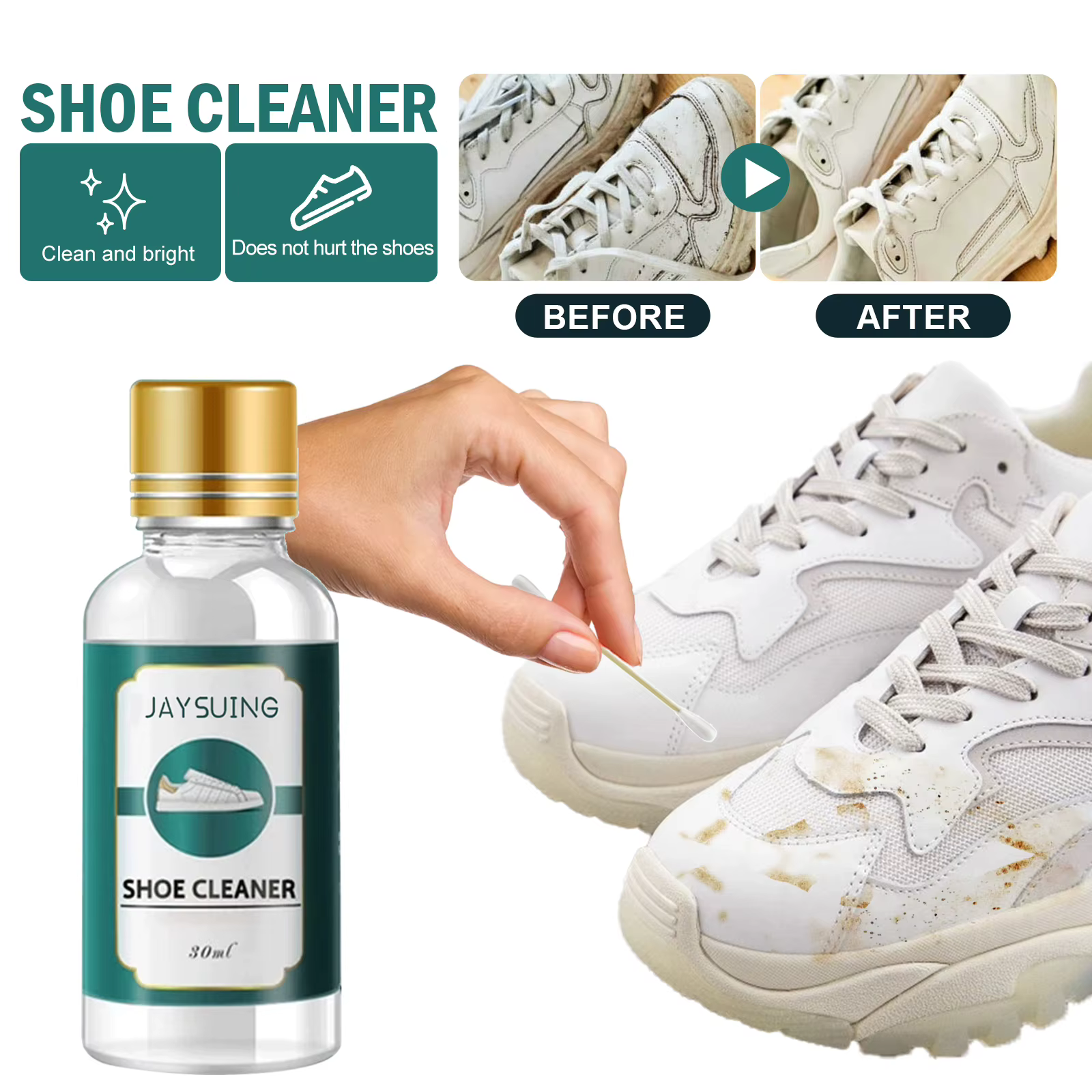 Nettoyant pour chaussures de baskets, liquide de conservation anti-poussière SAF, éclaircir les chau