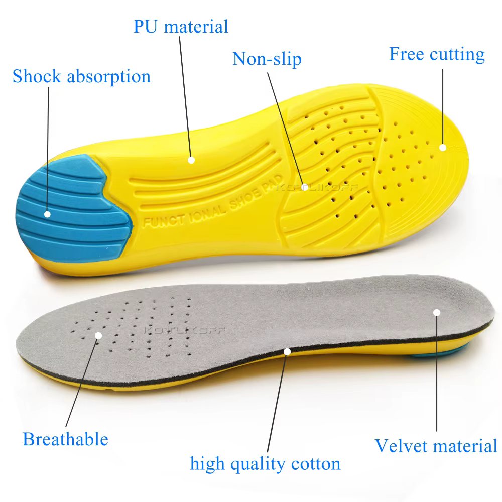 KOTLIKOFF – semelles orthopédiques souples pour chaussures de Sport, coussin en Gel de Silicone, res