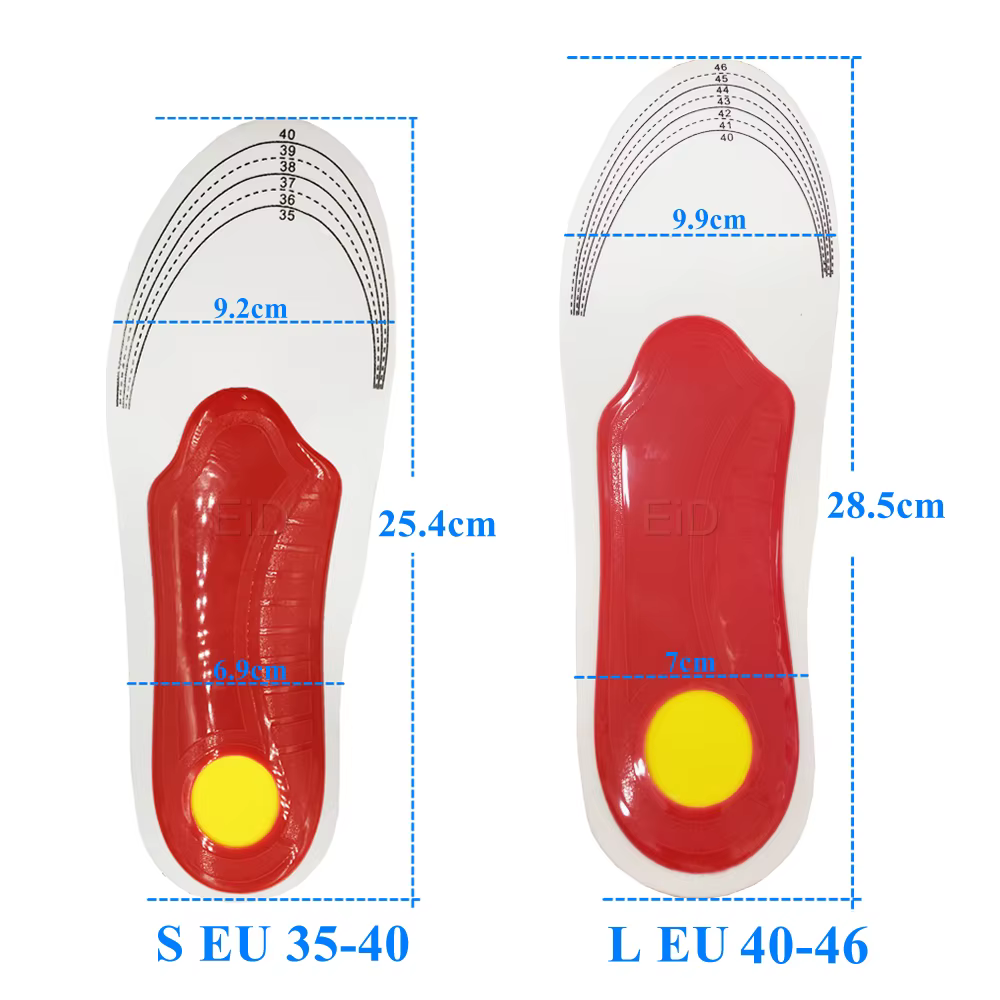 Semelles Orth4WD pour Orthèses de Pieds Plats, en Gel, Coussretours de Soutien de la Voûte Plantaire
