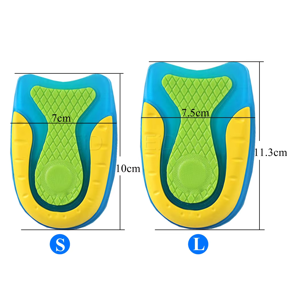EiD – semelles intérieures en Gel de Silicone souple unisexe, pour les éperons du talon, la douleur