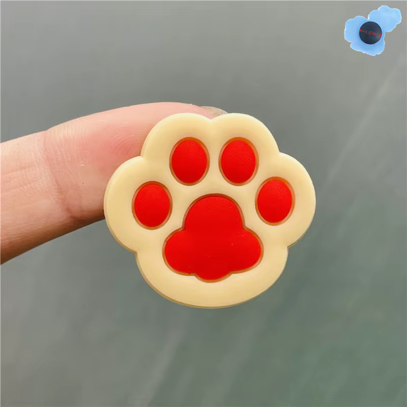 Breloques de chaussures en PVC pour enfants, pattes de chat mignonnes colorées, accessoires d'orneme