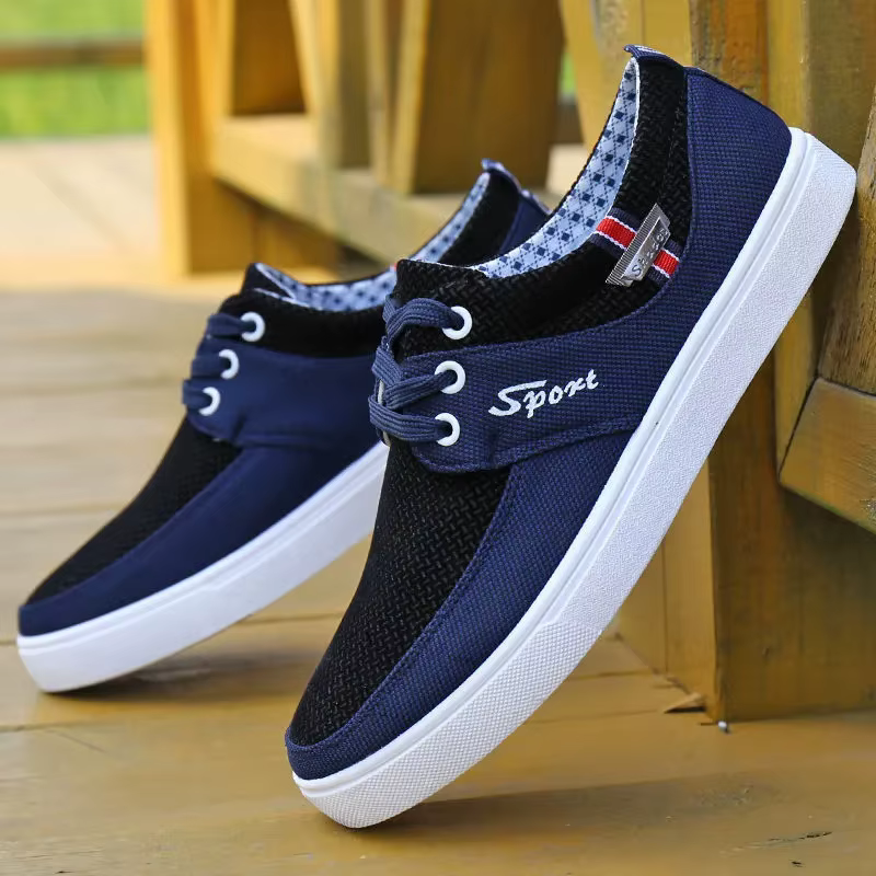 Espadrilles en toile pour hommes, chaussures de base pour hommes, appartements confortables, mocassi
