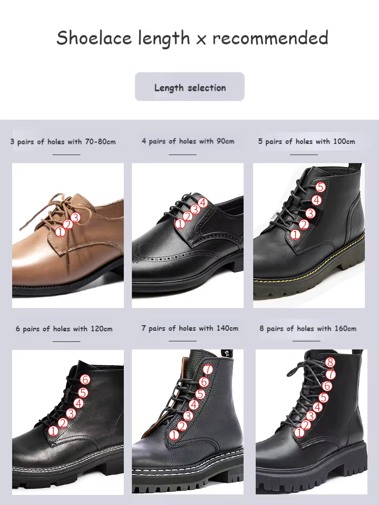 1 paire de lacets en coton ciré rond Oxford lacets de chaussures bottes lacets en cuir imperméable l