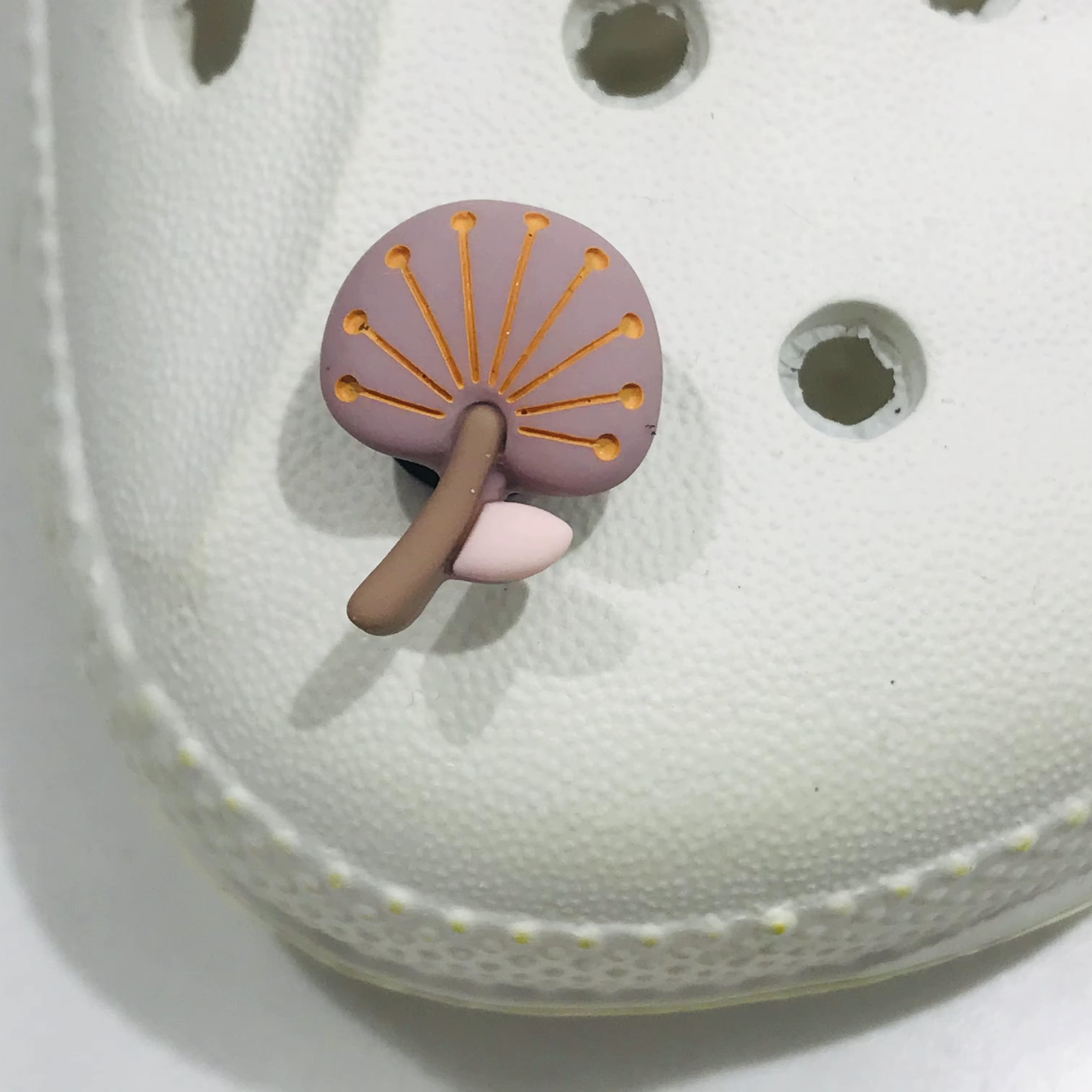 1 pièces champignon arbre fleurs petit mignon sabot accessoires résine chaussures boucle breloques a
