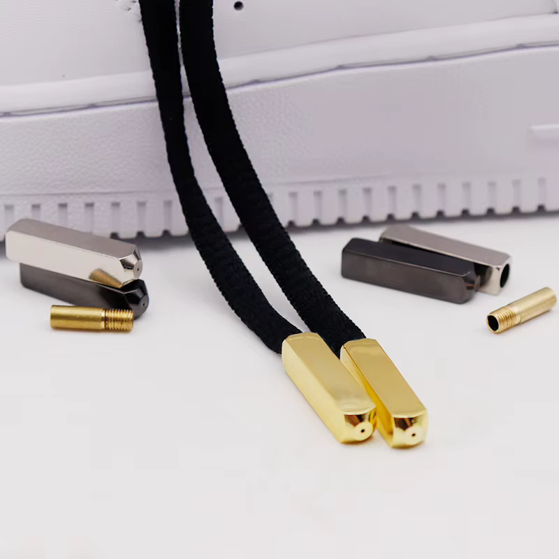 Weiou – baskets classiques en dentelle, 25x6x6mm, 4 pièces, bout de lacet, tête de corde lisse réflé