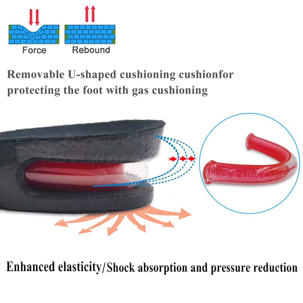 Semelles intérieures invisibles de 3 à 9cm, hauteur intérieure réglable, rehausseur de coussin, inse