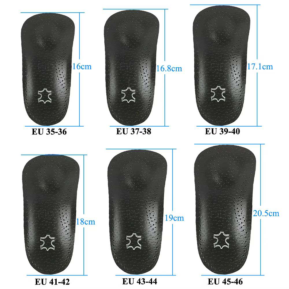 Semelles orthopédiques en cuir, coussin de talon de jambe de bœuf pour semelles de pieds, soulage la