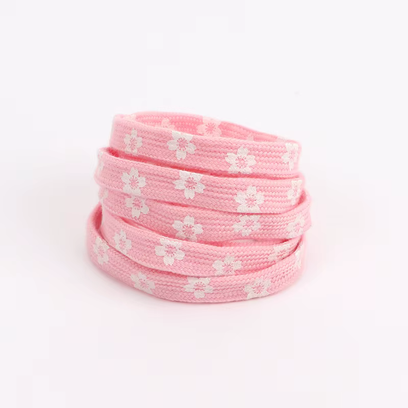 Sakura lacets plats petites marguerites lacets de chaussures lacets de chaussures en toile haut de g