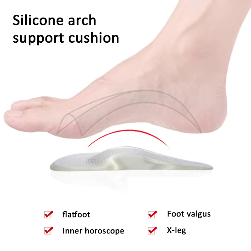 Semelles orthopédiques en Gel pour l'avant-pied, coussinets de chaussures, Support d'arc professionn