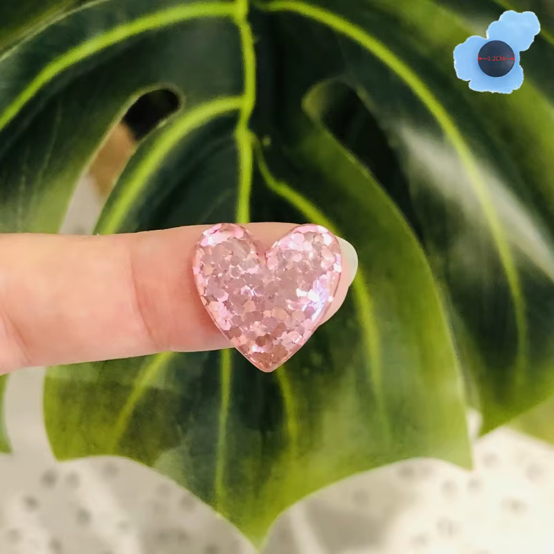 Nouveauté 1 pièces en forme de coeur paillettes colorées accessoires de chaussures boucle de chaussu