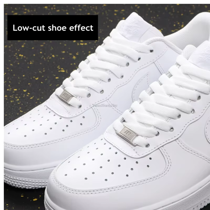 1 ensemble AF1 boucle + lacets Sneaker chaussures lacets chaussures accessoires Original AF1 blanc n