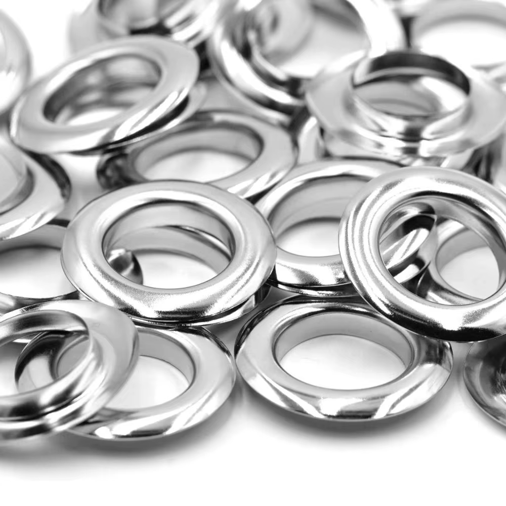 10 ensembles 20mm argent or noir laiton matériel grande taille argent œillet avec rondelle ajustemen