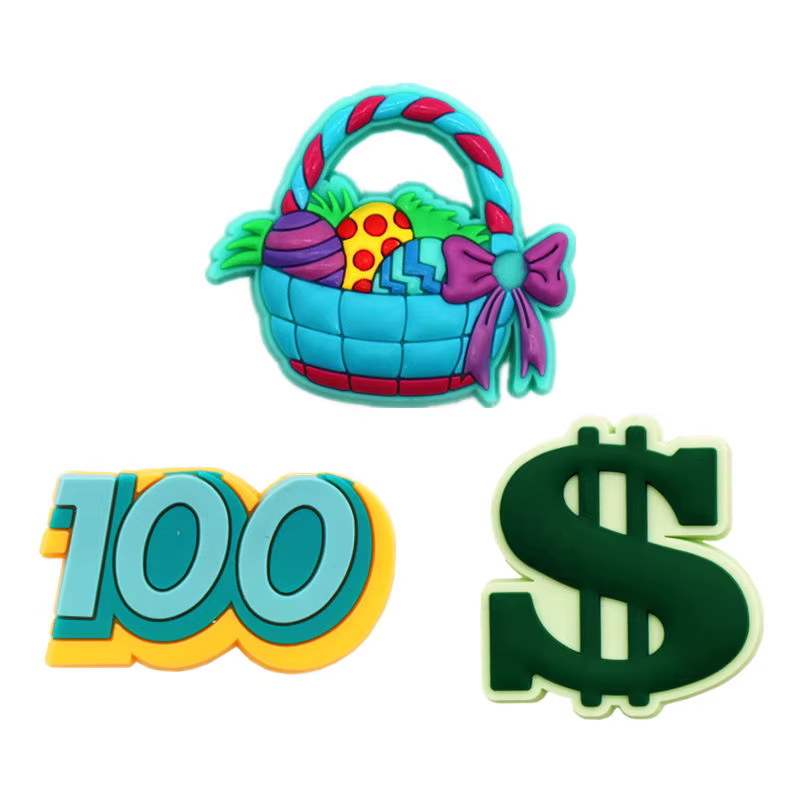 Breloques de chaussures en forme d'œuf de pâques, 1 pièce, accessoires originaux, signe de 100 Dolla