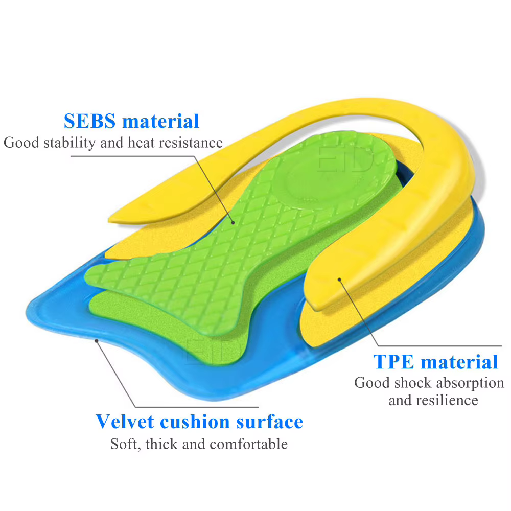 EiD – semelles intérieures en Gel de Silicone souple unisexe, pour les éperons du talon, la douleur