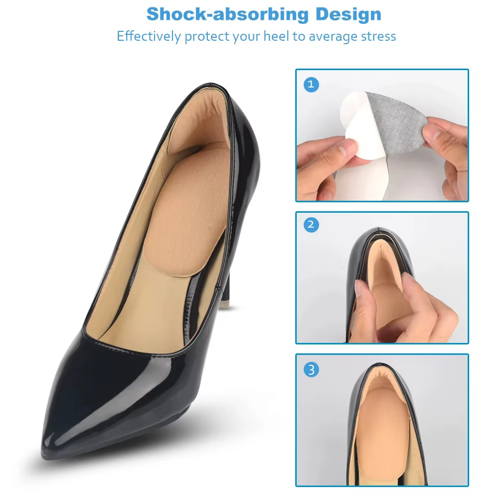 Semelles intérieures à talons hauts pour femmes, autocollants, doublure de talon arrière pour les gr