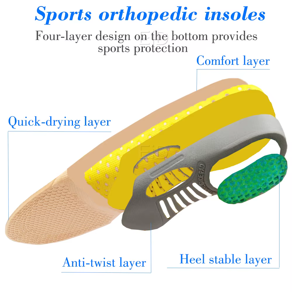 EiD PVC silicone Gel chaussures orthopédiques semelle semelles pieds plats semelles orthopédiques in