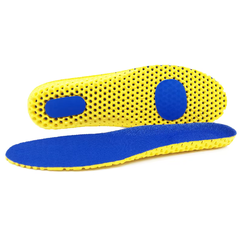 Semelles intérieures en mousse à mémoire de forme pour chaussures, semelle en maille déodorante, cou