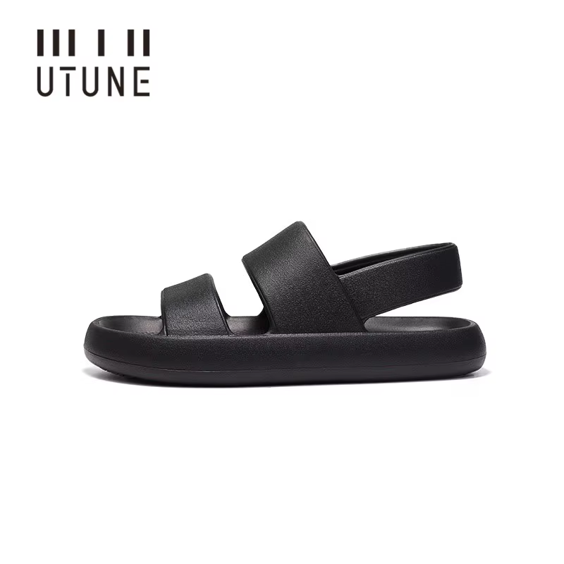 UTUNE-Sandales à Semelle Optique pour Femme et Enfant, Pantoufles d'Extérieur à Semelle Souple, Chau