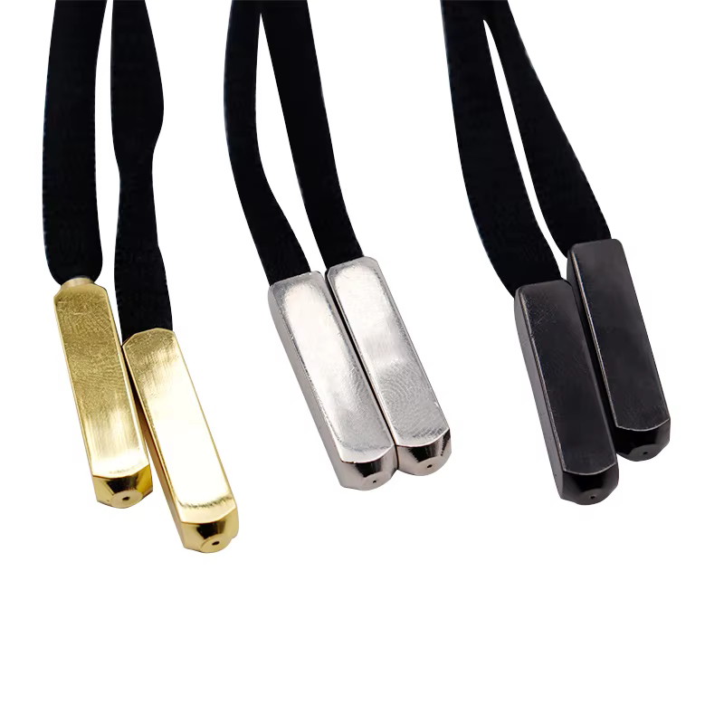 Weiou – baskets classiques en dentelle, 25x6x6mm, 4 pièces, bout de lacet, tête de corde lisse réflé