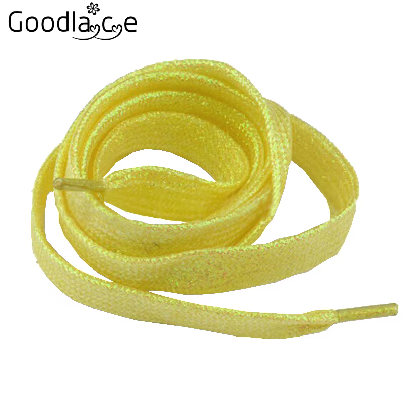 Lacets scintillants pour chaussures, lacets lumineux, aspect métallisé, bling bling, long, Rotterdam