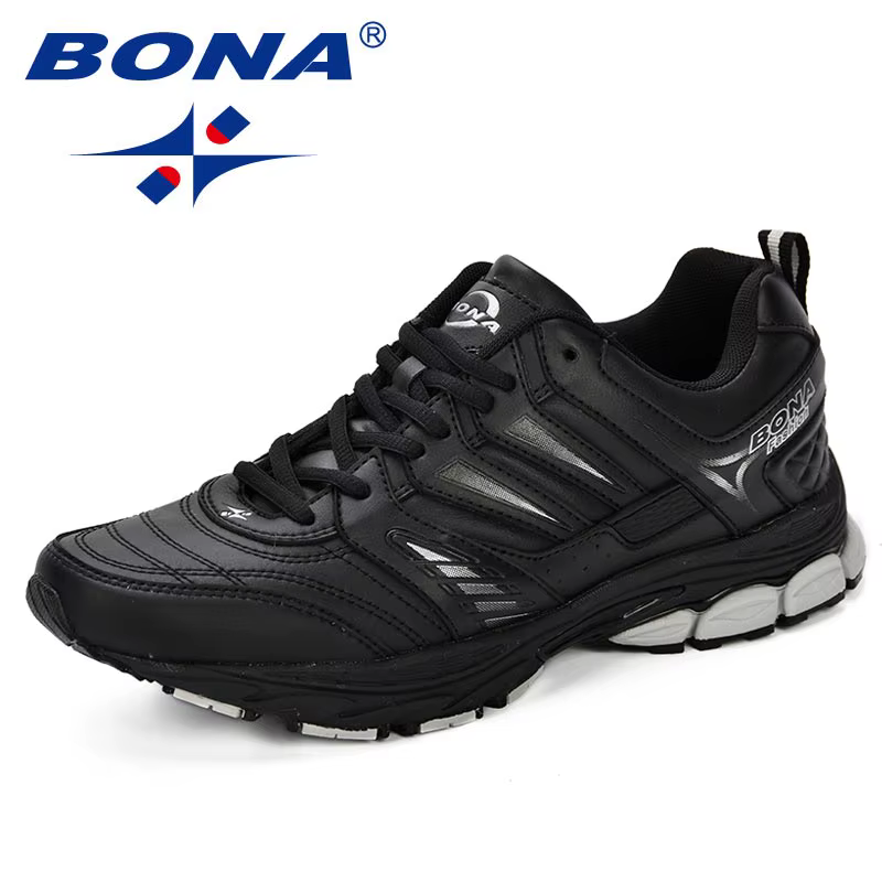 BONA nouveau Design Style hommes chaussures respirant populaire hommes chaussures de course en plein