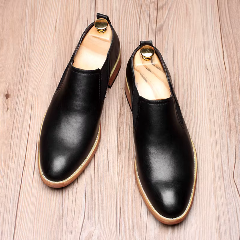 Yomior-chaussures de luxe pour hommes, chaussures de mariée en cuir véritable, chaussures de mariage