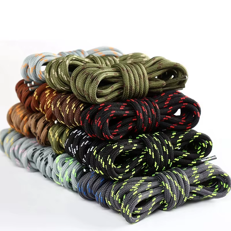 Lacets Lumineux d'Extérieur pour Chaussures de dehors, Rond Décontracté, Randonnée, Corde Antidérapa