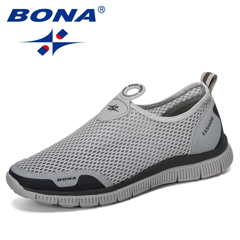 BONA-Baskets respirantes en maille pour hommes, chaussures décontractées, confortables