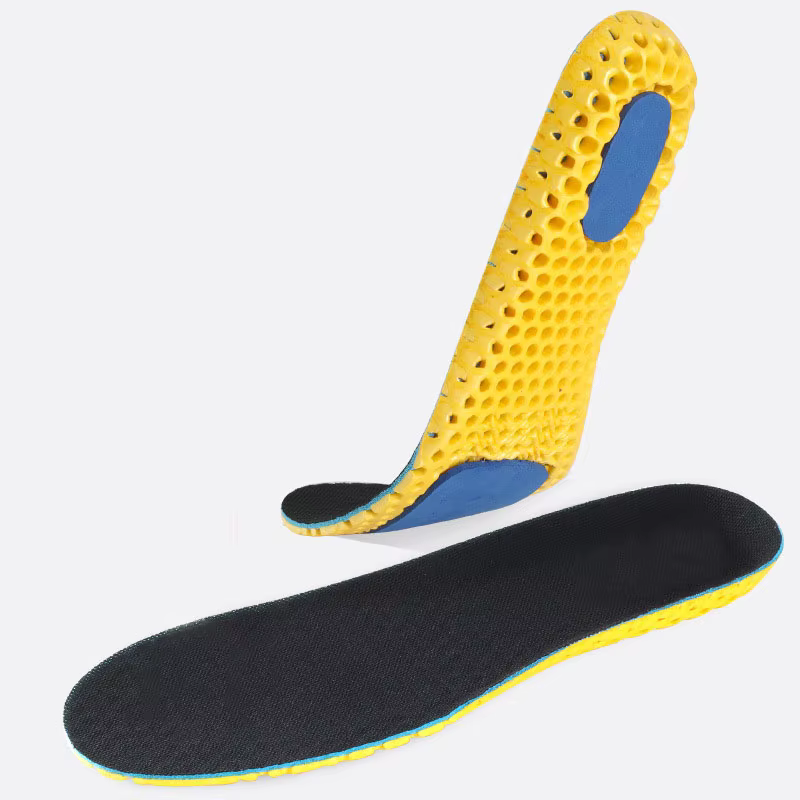Semelles intérieures en mousse à mémoire de forme pour chaussures, semelle en maille déodorante, cou