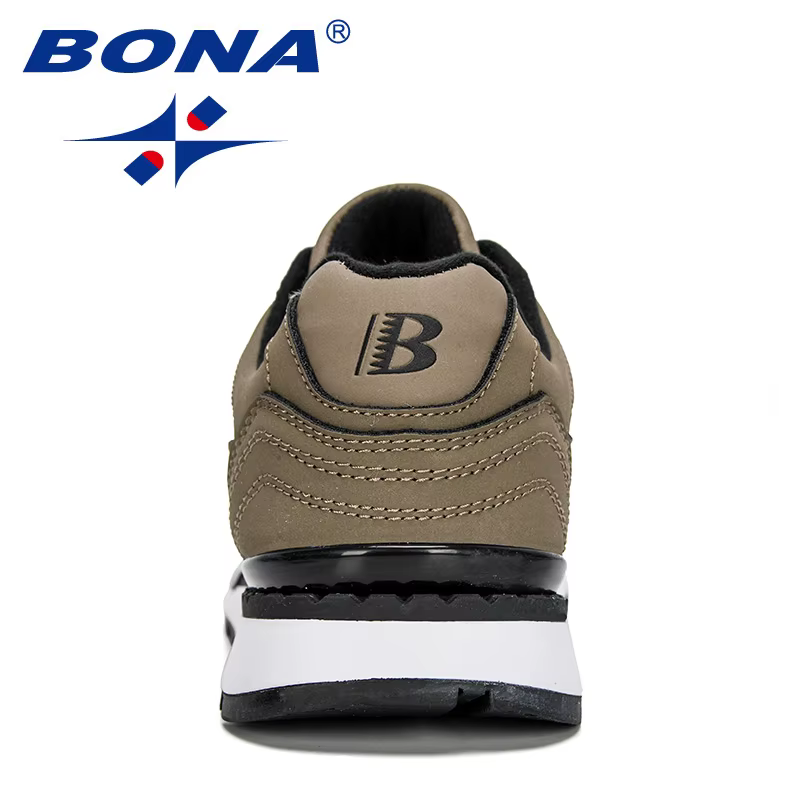 BONA-Baskets en Cuir NuSO k pour Homme, Chaussures d'Extérieur Décontractées, Nouvelle Collection