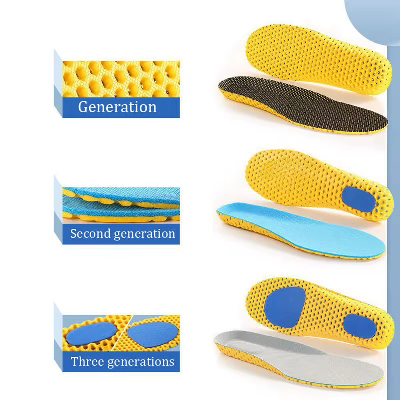 Semelles intérieures de sport pour hommes et femmes, mousse à mémoire de forme souple, semelle intér
