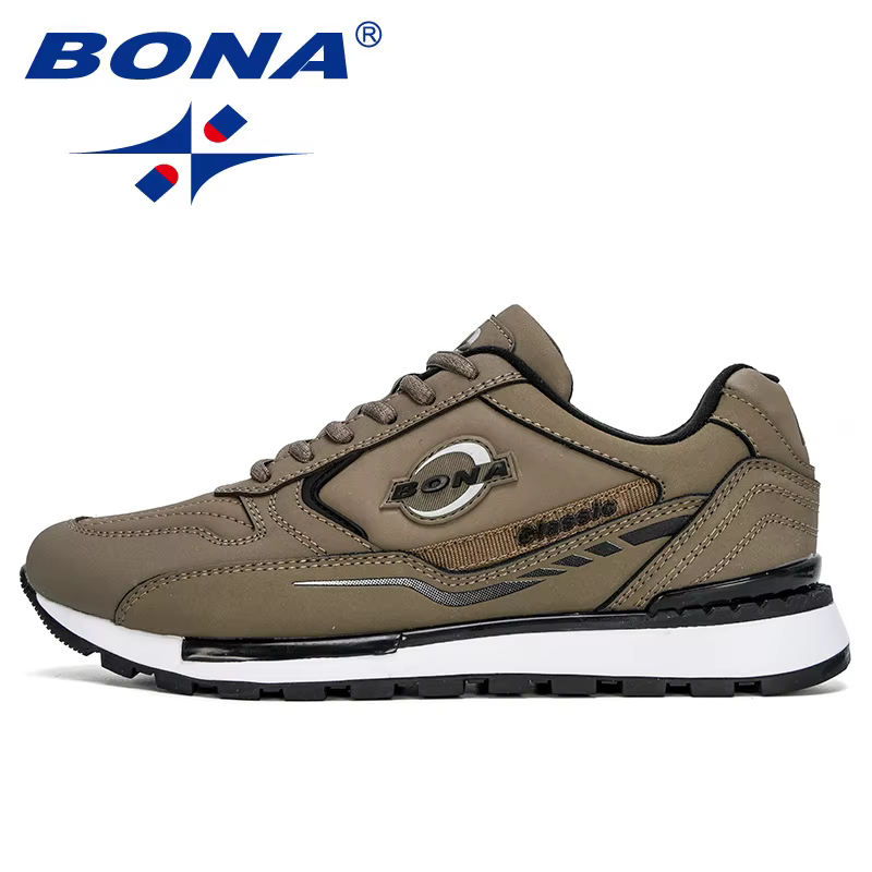 BONA-Baskets en Cuir NuSO k pour Homme, Chaussures d'Extérieur Décontractées, Nouvelle Collection