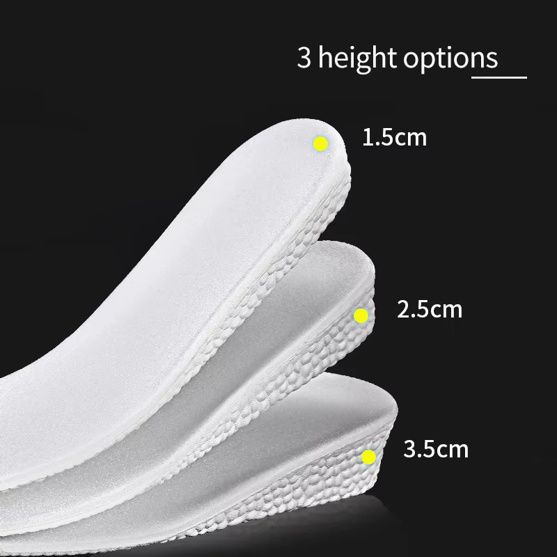 Popcor-Semelle intérieure de chaussure unisexe, mousse à mémoire de forme, respirante, rehaussante, 