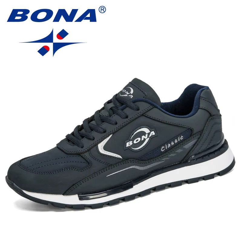 BONA-Baskets en Cuir NuSO k pour Homme, Chaussures d'Extérieur Décontractées, Nouvelle Collection