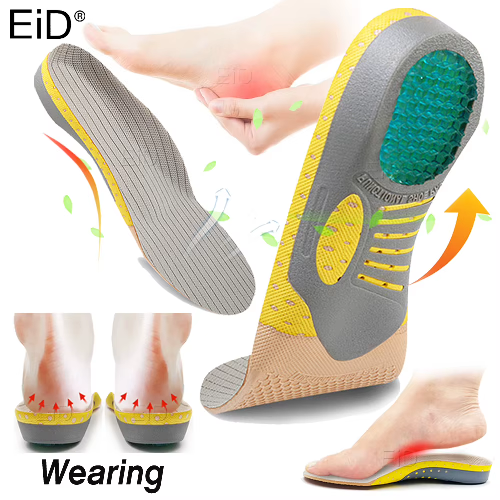 EiD — Semelles orthopédiques en PVC pour les chaussures, coussinet de soutien la voûte plantaire, id