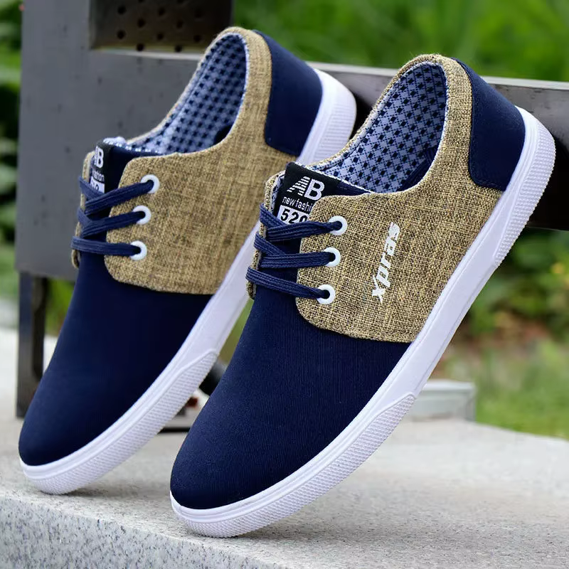 Espadrilles en toile pour hommes, chaussures de base pour hommes, appartements confortables, mocassi