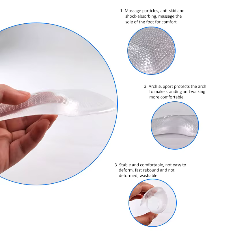 Semelles orthopédiques en Gel pour l'avant-pied, coussinets de chaussures, Support d'arc professionn