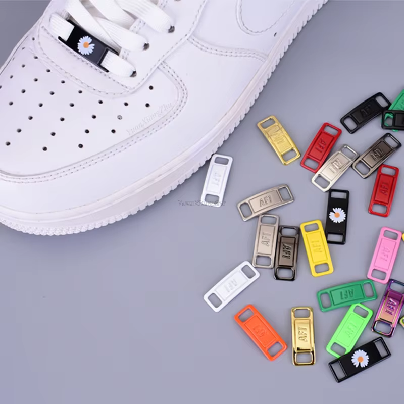 1 ensemble AF1 boucle + lacets Sneaker chaussures lacets chaussures accessoires Original AF1 blanc n