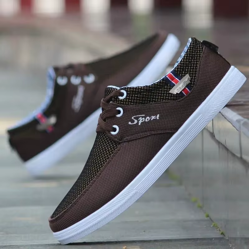 Espadrilles en toile pour hommes, chaussures de base pour hommes, appartements confortables, mocassi