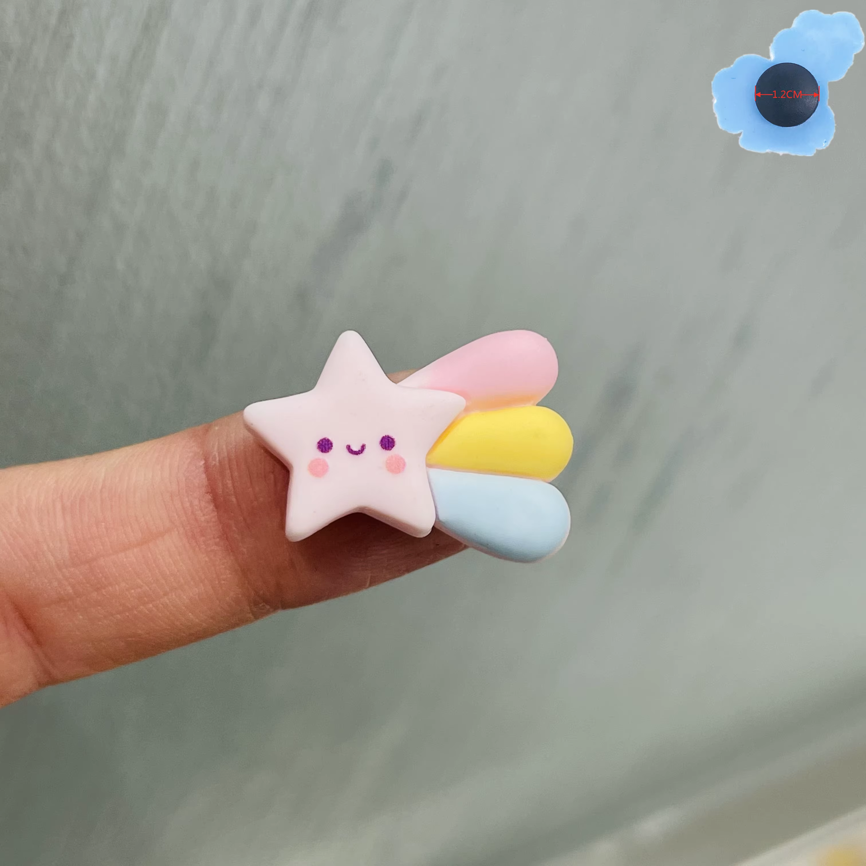 Breloques étoiles pour chaussures pour adultes et enfants, bonbons sucrés, décorations d'accessoires