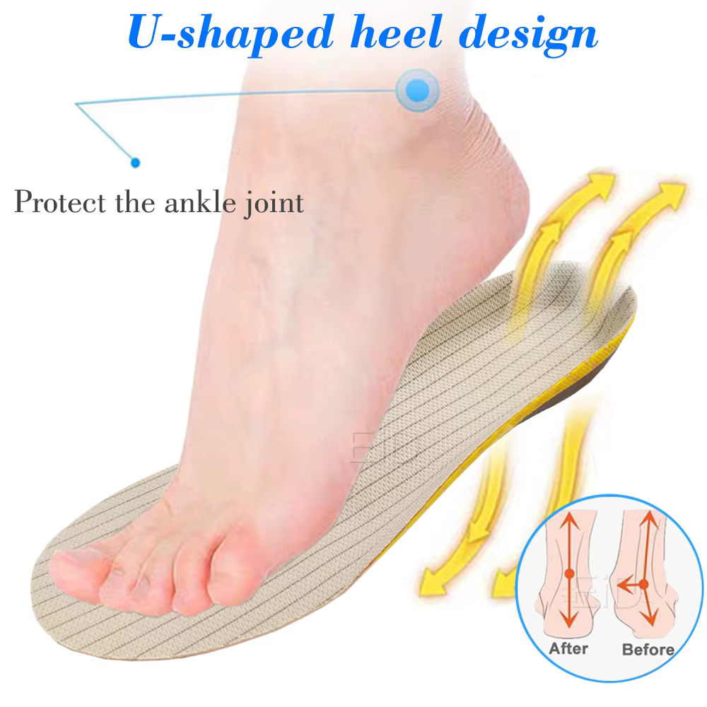 EiD — Semelles orthopédiques en PVC pour les chaussures, coussinet de soutien la voûte plantaire, id