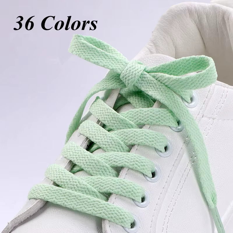 1 paire de lacets plats lacets de chaussures classiques ajustement mode solide sport lacet décontrac