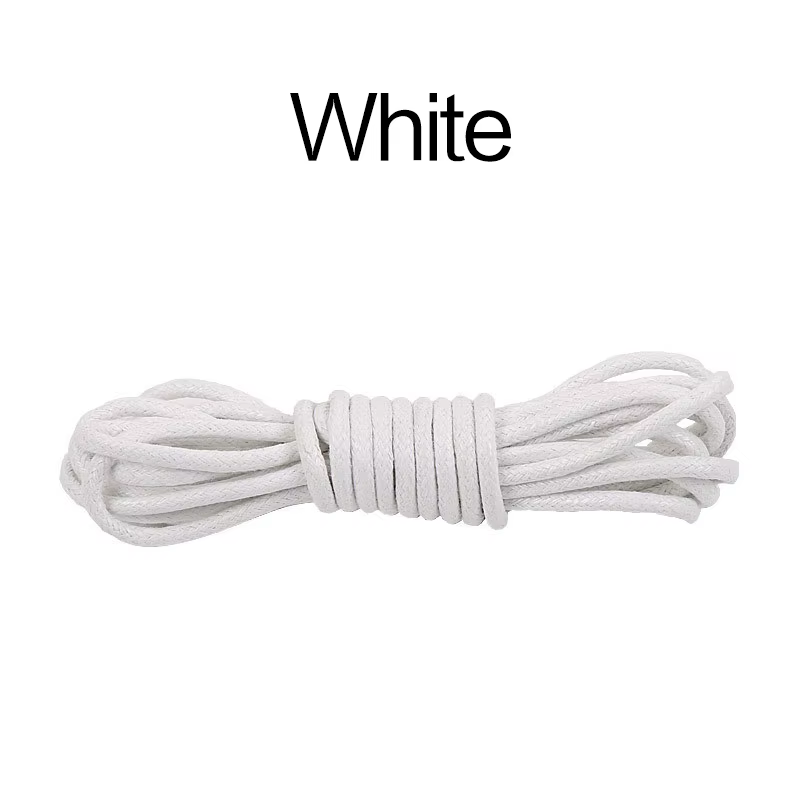 70/90/120/150/160CM lacets de chaussures ronds en coton ciré chaussures en cuir dentelle lacets impe