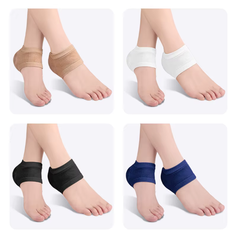 Coussinets de protection du talon en Gel de Silicone, coussinets de soutien pour les soins des pieds