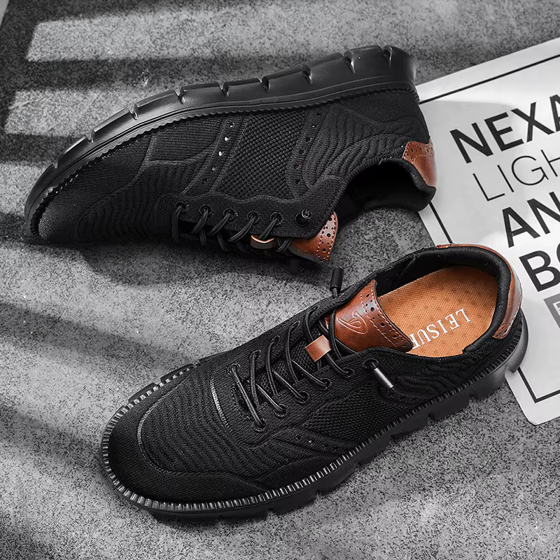 Chaussures décontractées pour hommes, chaussures plates respirantes, Design d'amortissement, mocassi