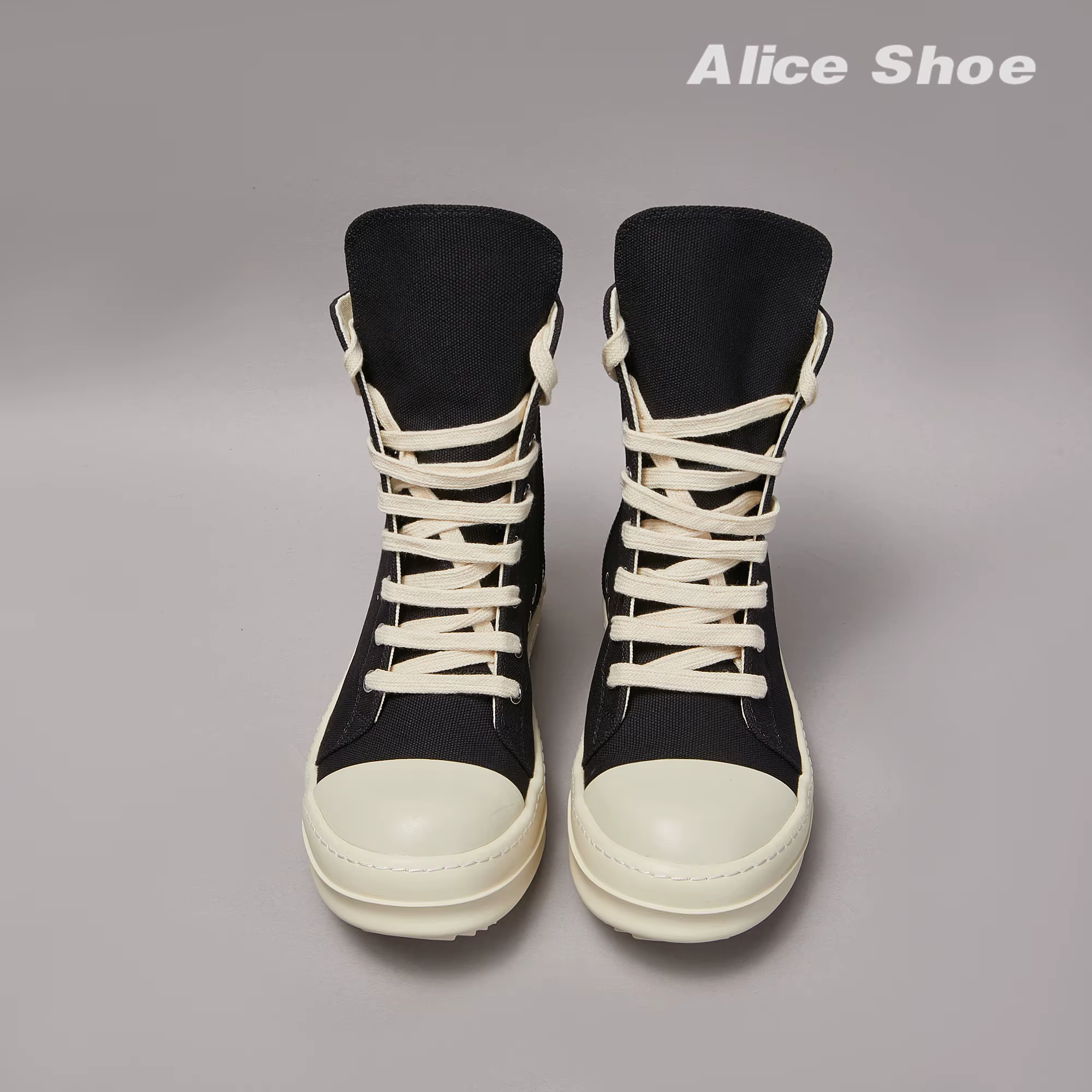 Marque hommes chaussure décontracté haut femmes Sneaker qualité noir bottine concepteur en cuir ferm