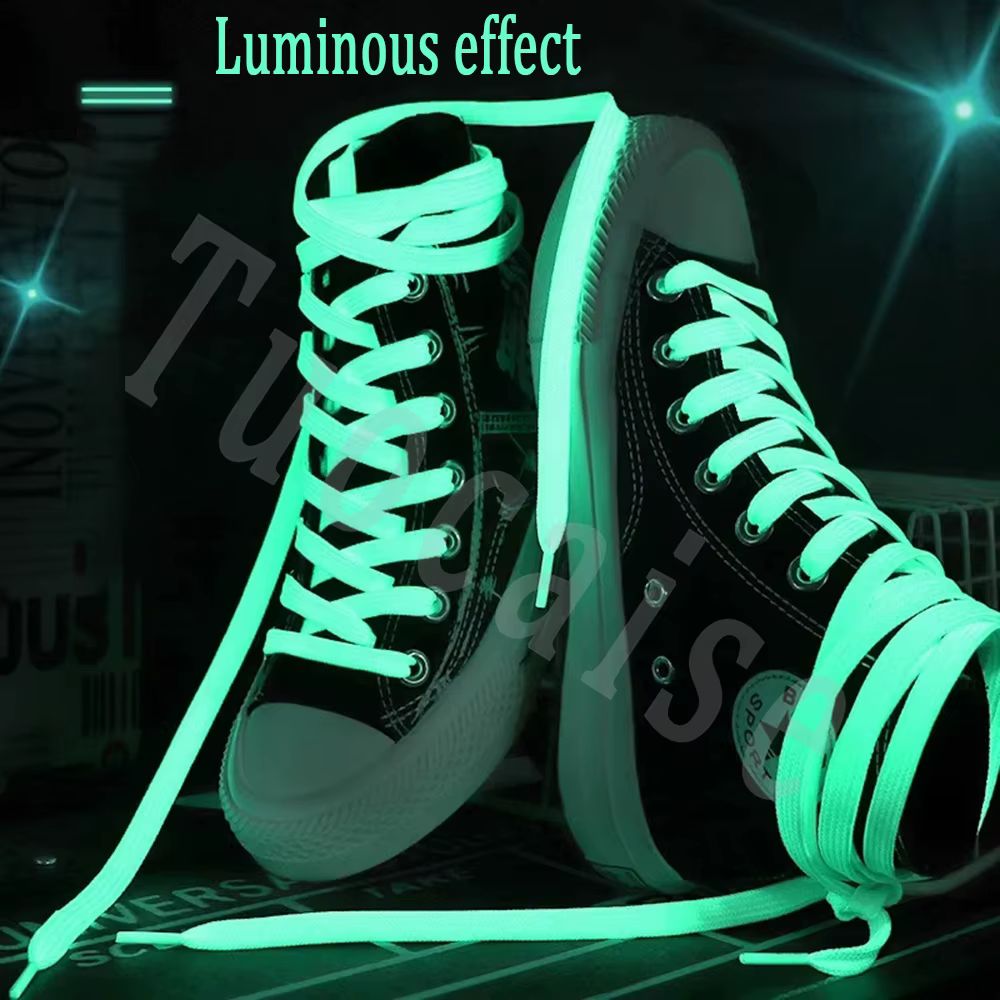 Lacets lumineux hommes femmes chaussures de sport lacets coureur lacet brillent dans la nuit sombre 