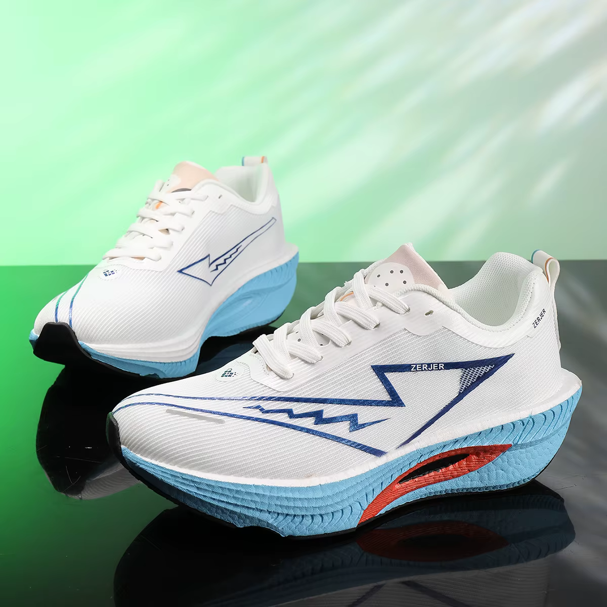 ZERJER Nouvelles chaussures de course légères et décontractées pour hommes - Baskets légères et amor