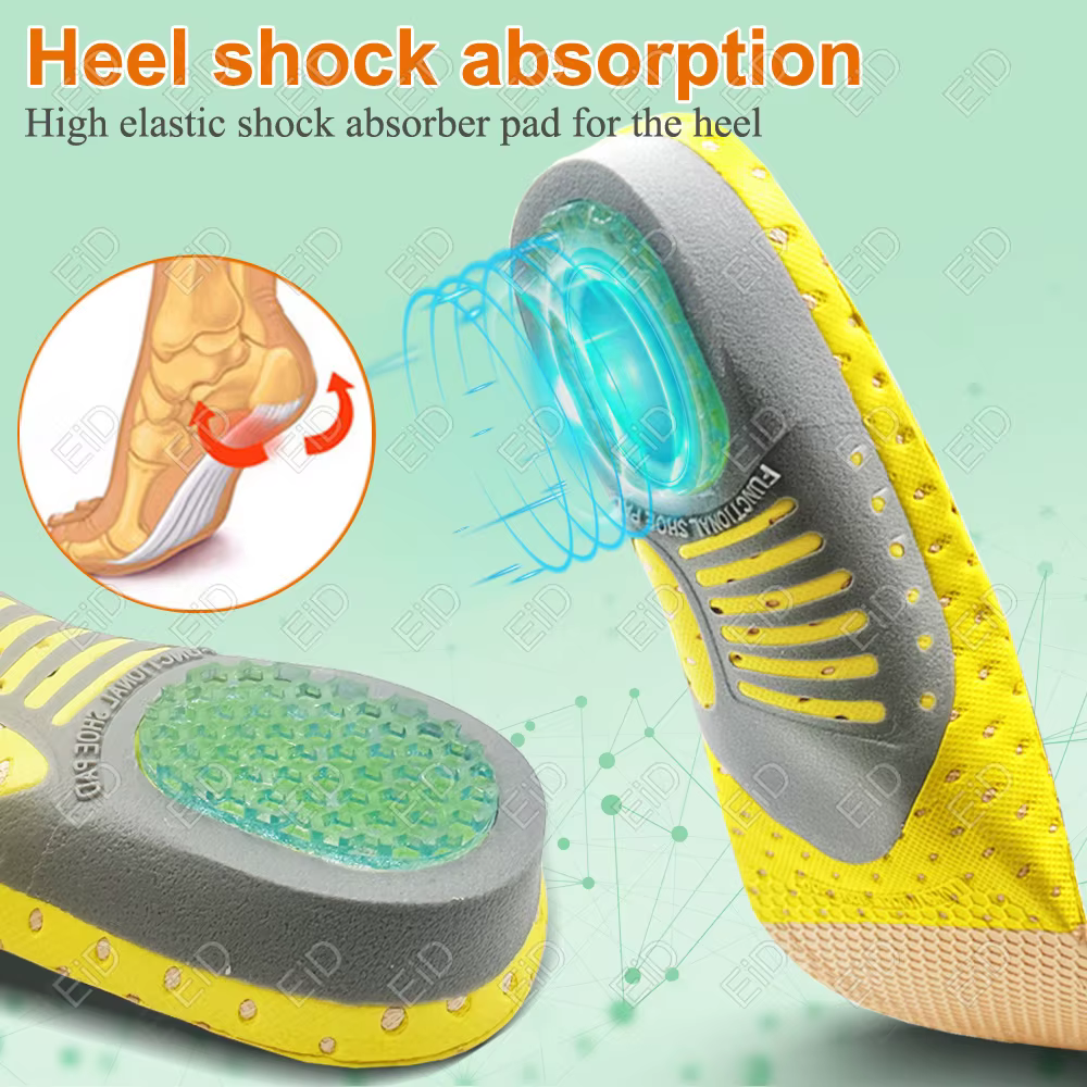Semelles orthopédiques en gel de qualité supérieure unisexe, pied plat 4WD, semelle de santé pour ch