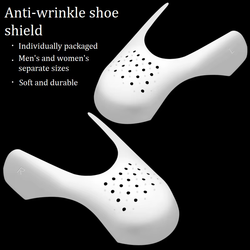 Lot de 2 protège-chaussures anti-plis pour baskets, support de bout de chaussure, protection anti-pl